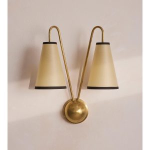 Clarke Wall Light, Antiqued Brass