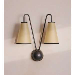 Clarke Wall Light, Blackened Brass
