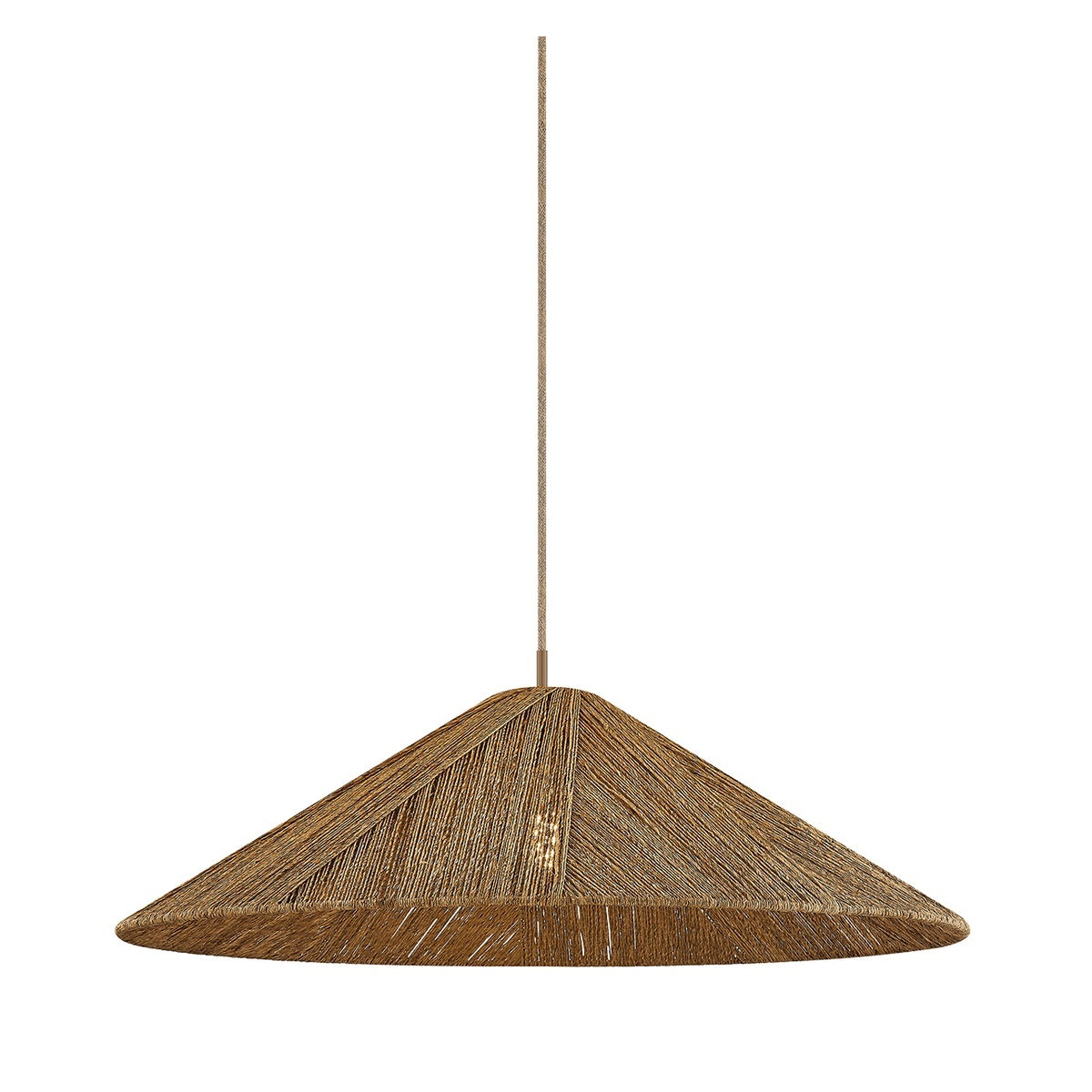 Woven Disc Pendant Light