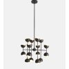 Seed Chandelier, Blackened Brass