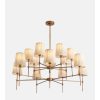 Isobella Chandelier, Antiqued Brass, Large
