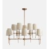Isobella Chandelier, Antiqued Brass, Large