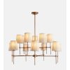 Isobella Chandelier, Antiqued Brass, Large