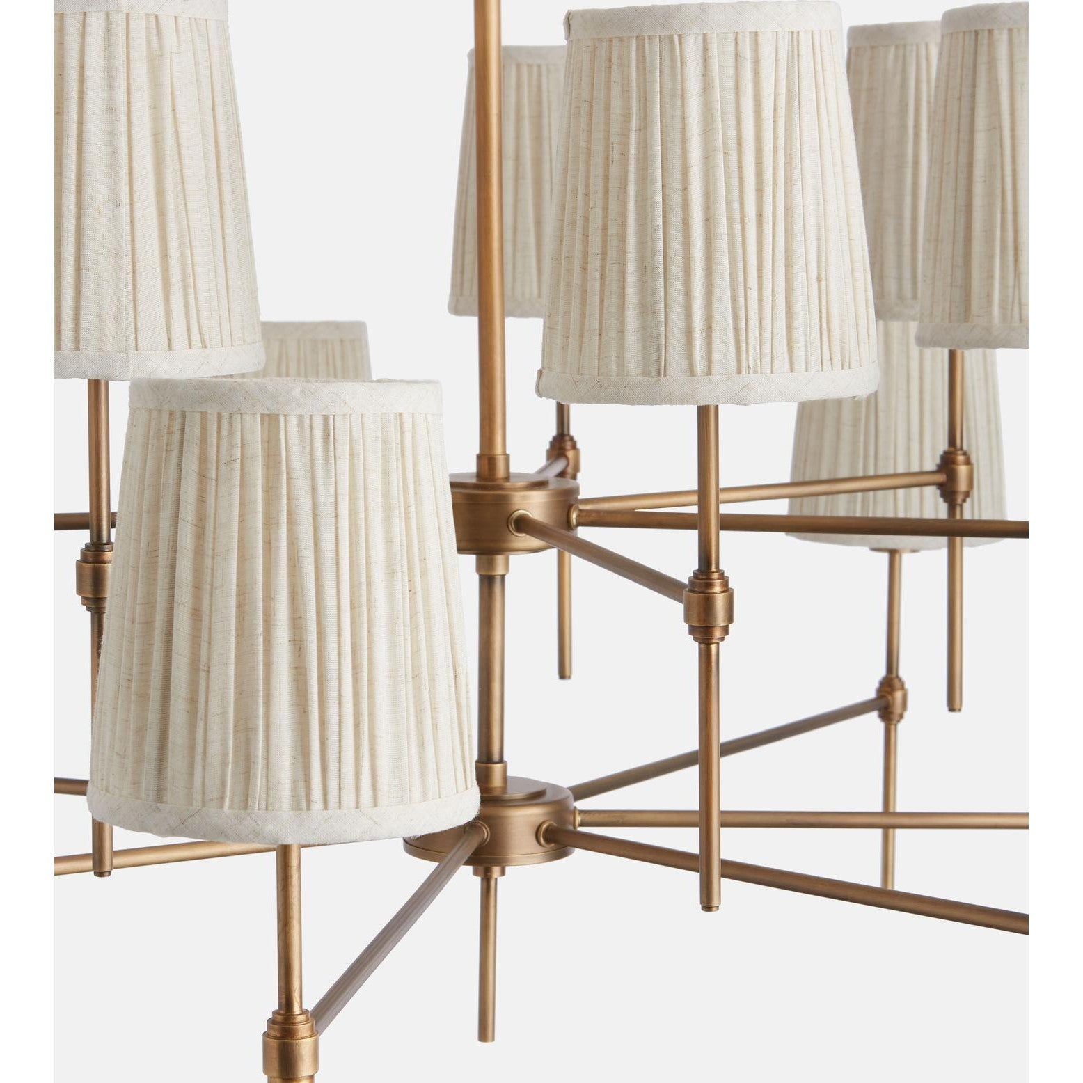Isobella Chandelier, Antiqued Brass, Large