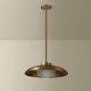 Patina Brass Bowl Pendant Light