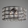 La Cage Flush Mount in Bronze