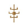 Linear Brass Candle Wall Sconce