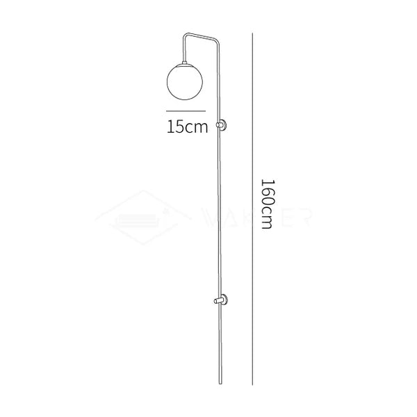 Aurelia Globe Plug-In Wall Sconce