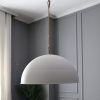Watley Dome Pendant in White