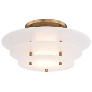 Alabaster Disc LED Flush Mount