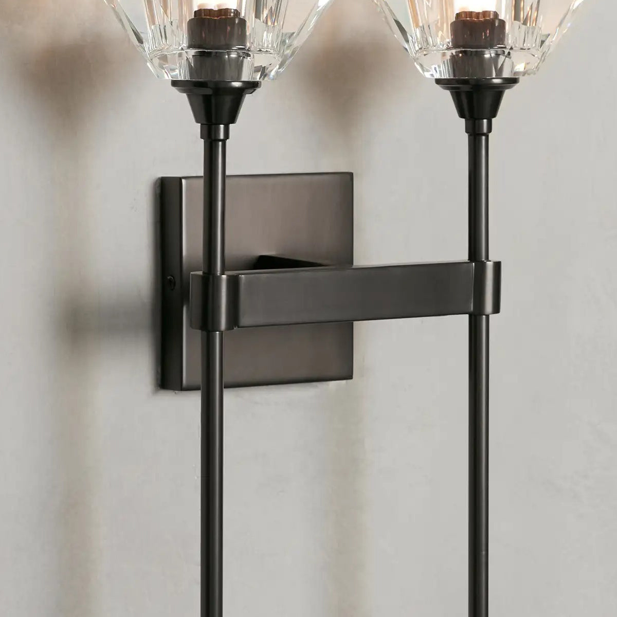 Amoroso Double Sconce in Bronze