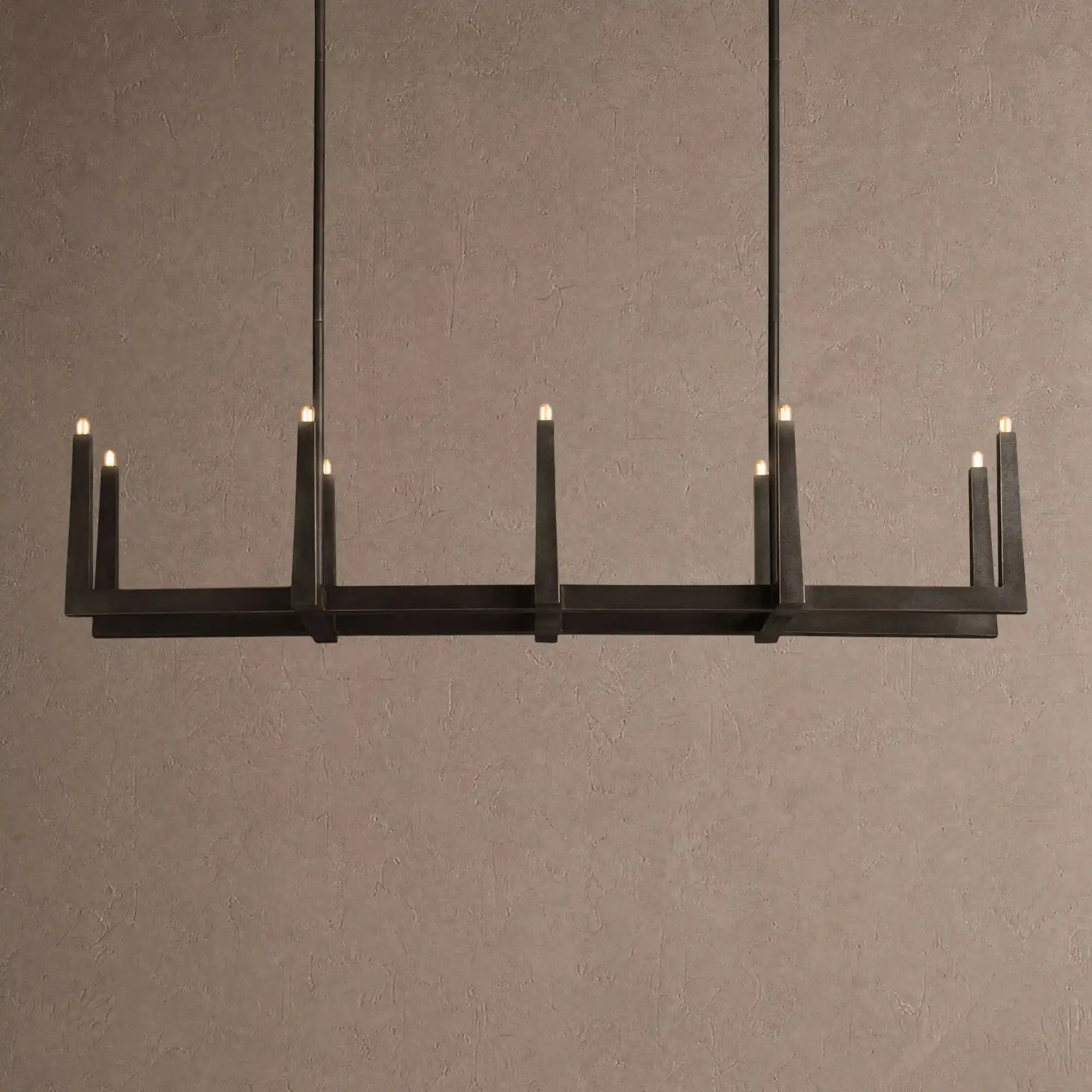 Emmet Linear Chandelier 60-inch-4 Bronze