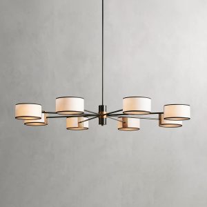 Daphne Fabric Round Chandelier