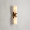 Harlin Double Sconce in Alabaster