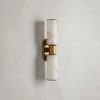 Harlin Double Sconce in Alabaster