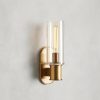 Harlin Sconce in Clear Brass