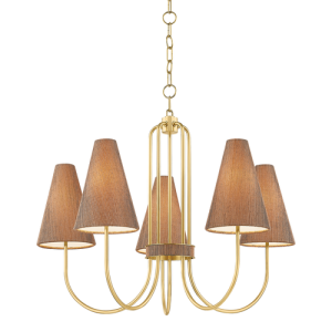 Jessel Aged Brass Chandelier