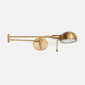 Reade Wall Light, Antique Brass