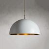 Watley Dome Pendant in White
