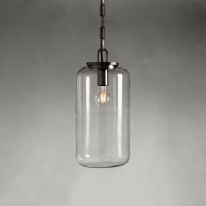 Wescott Cylinder Pendant with Bronze Chain