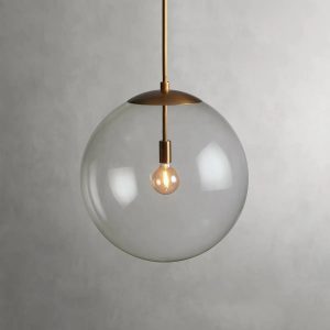 Wescott XL Globe Pendant with Rod